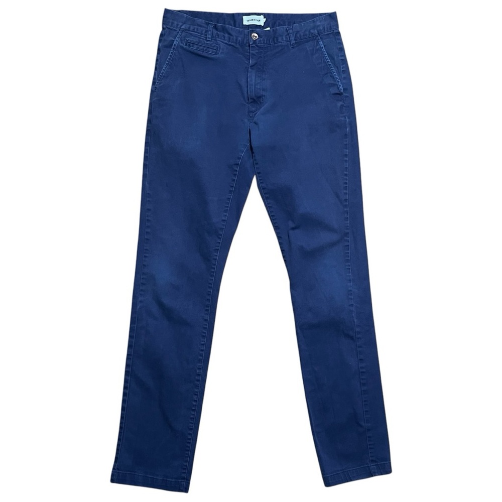 Taylor Stitch Men’s Democratic Straight-Leg Chino Pant In Navy Blue Sz 33